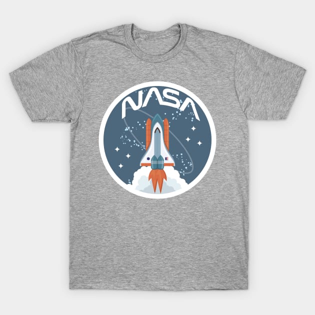 NASA retro shuttle design T-Shirt by PaletteDesigns